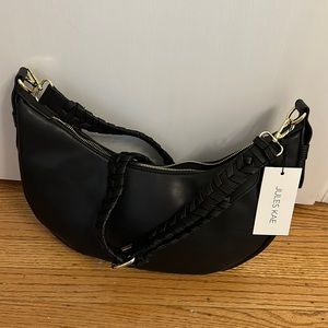 Black super soft vegan cross body purse Zola bag